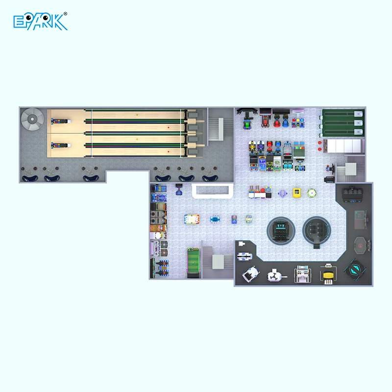 Custom Coin Operated Arcade Game Center Design