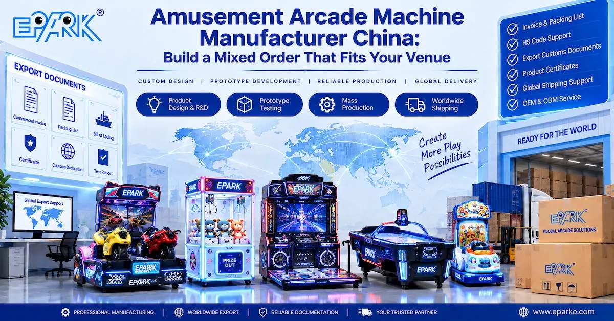 Amusement Arcade Machine Manufacturer China: Build a Mixed Order That Fits Your Venue