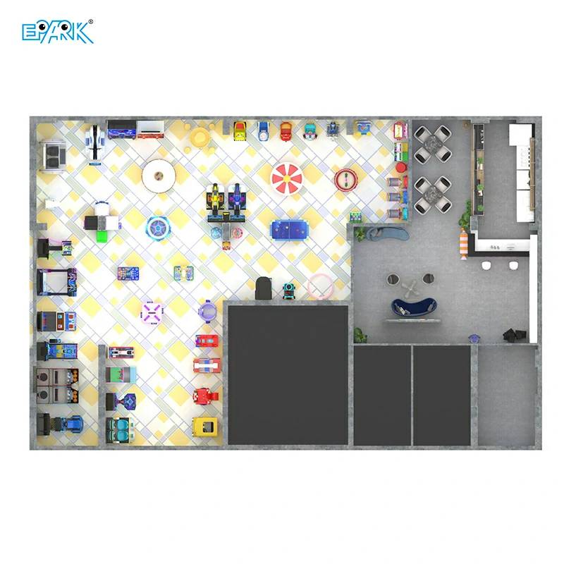 500㎡ Turnkey Arcade Layout: Maximize Space & ROI
