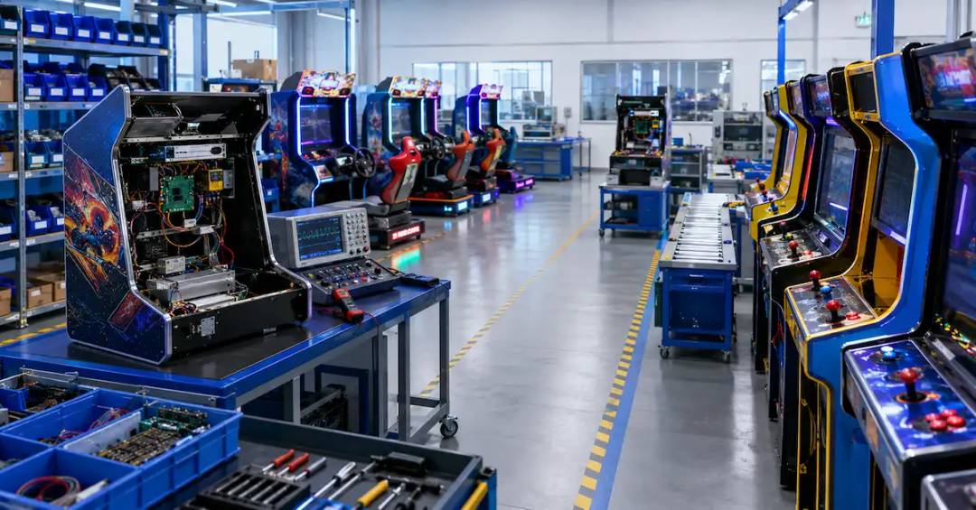 Arcade machine production factory