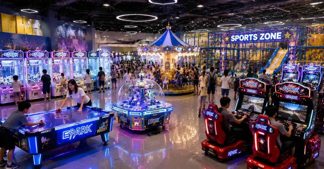 Reliable arcade machine venue scene