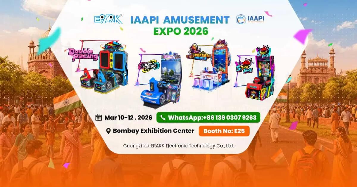 أفضل مصنع لآلات الألعاب EPARK | IAAPA الهند 2026
