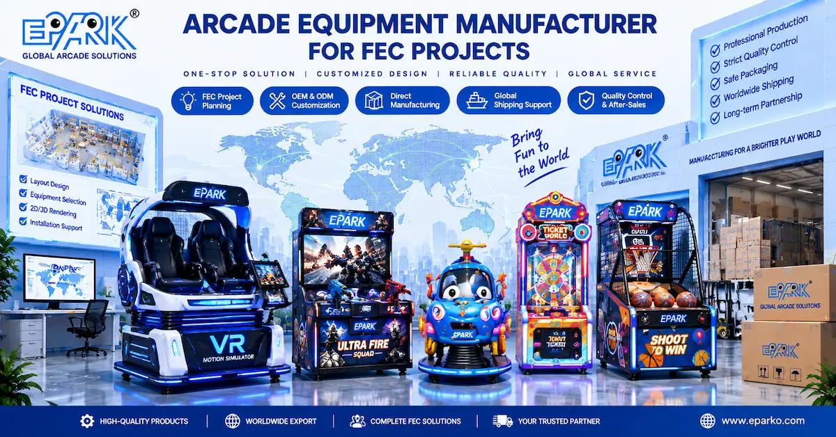 Arcade Equipment Manufacturer for FEC Projects: How to Plan Machines, Layout, QC, and Delivery