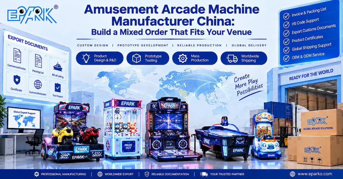 Amusement Arcade Machine Manufacturer China: Build a Mixed Order That Fits Your Venue