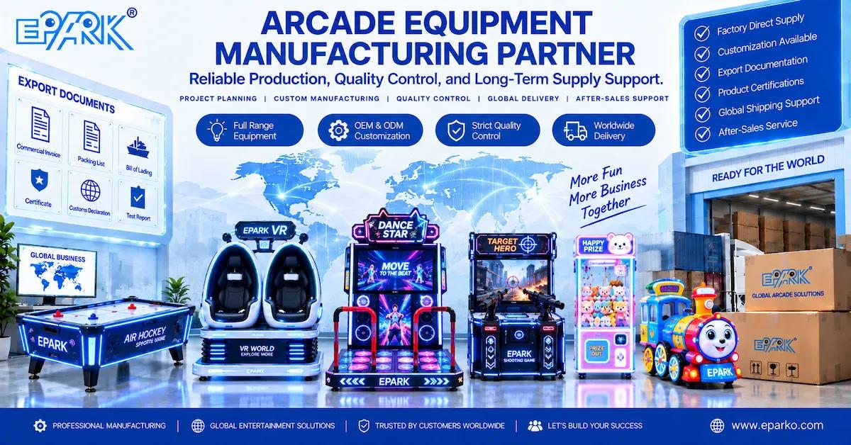 Arcade Equipment Manufacturing Partner: How Buyers Evaluate Production, QC, and Long-Term Supply
