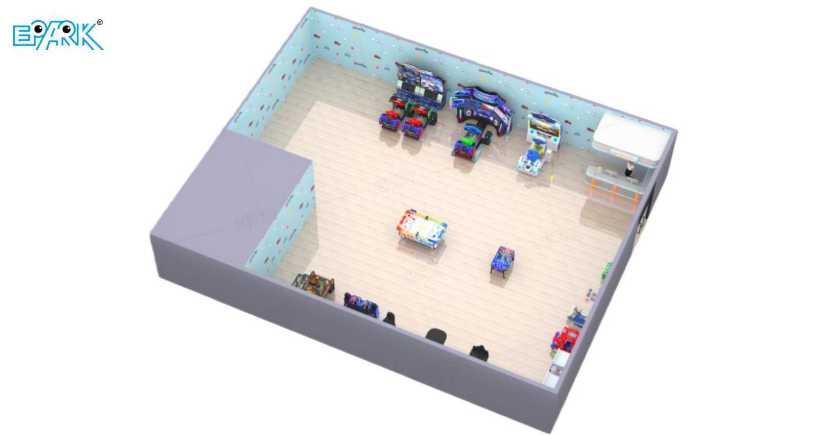 300㎡ Arcade Center 3D Design by EPARK