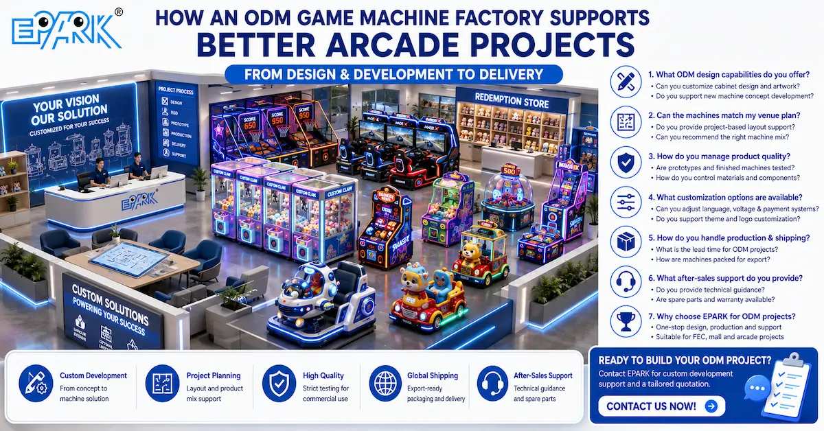 ODM Game Machine Factory: How Custom Development Supports Better Arcade Projects