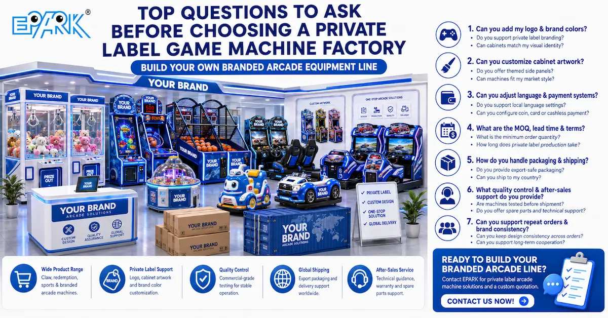 Private Label Game Machine Factory: How to Build Your Own Arcade Equipment Brand