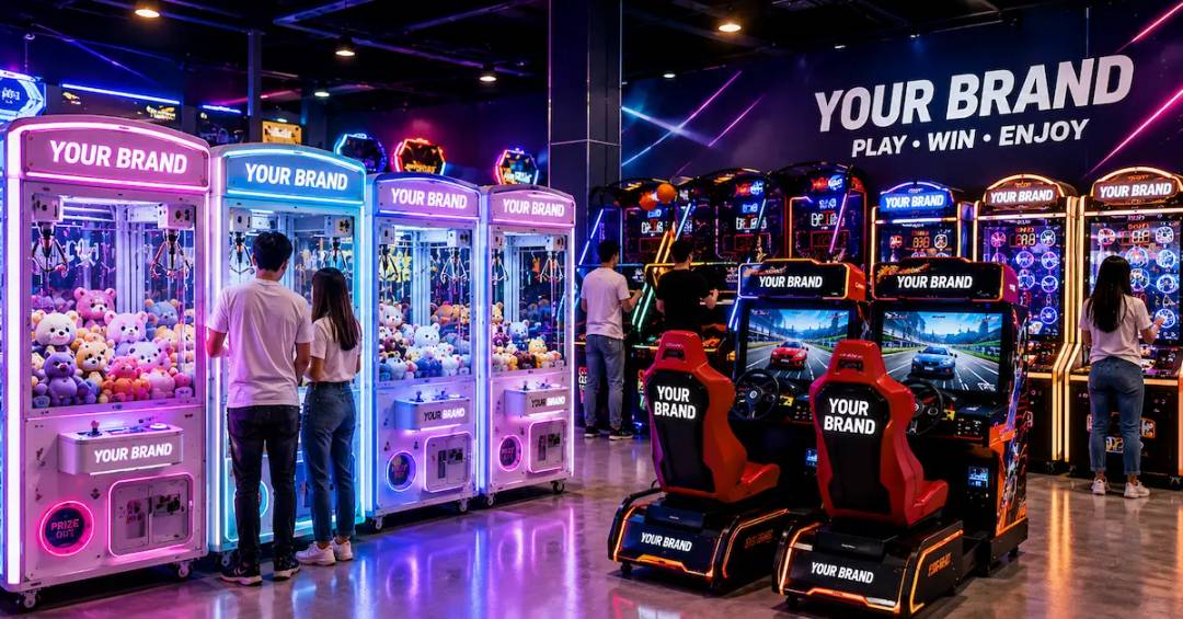 Private label arcade machine venue