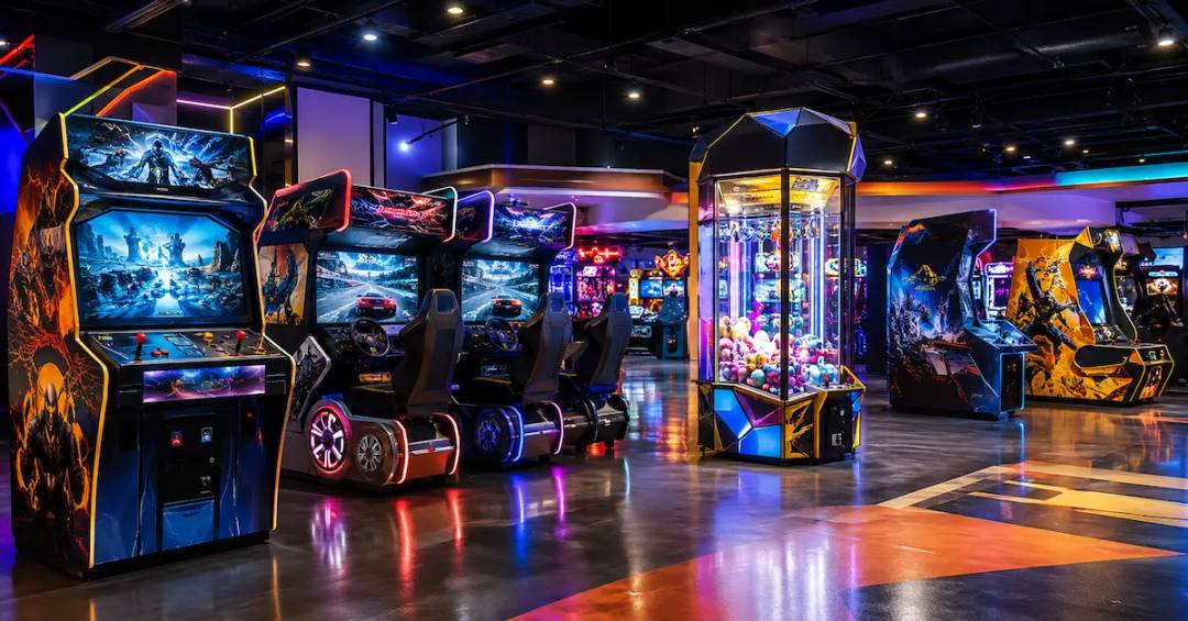 Custom arcade cabinet application scene