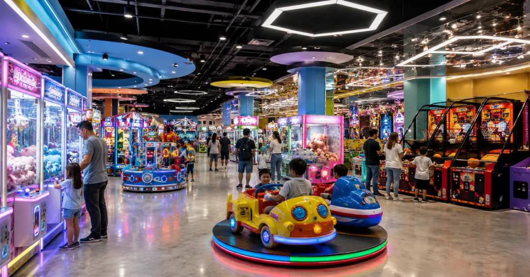 Family entertainment center equipment scene
