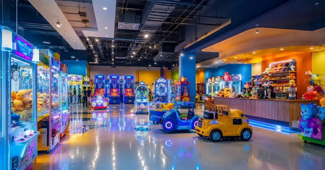 Family entertainment equipment venue scene