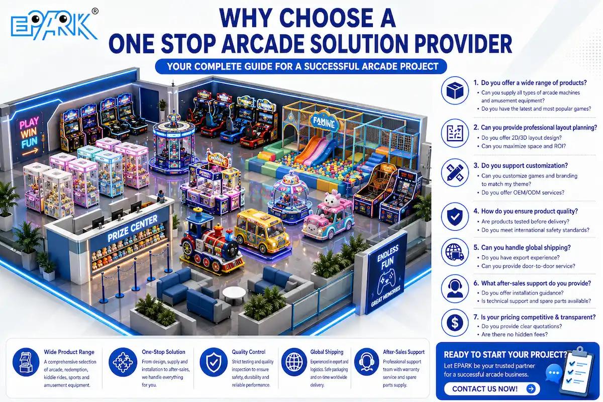 One Stop Arcade Solution Provider: How to Build a Complete Arcade Project with Less Risk