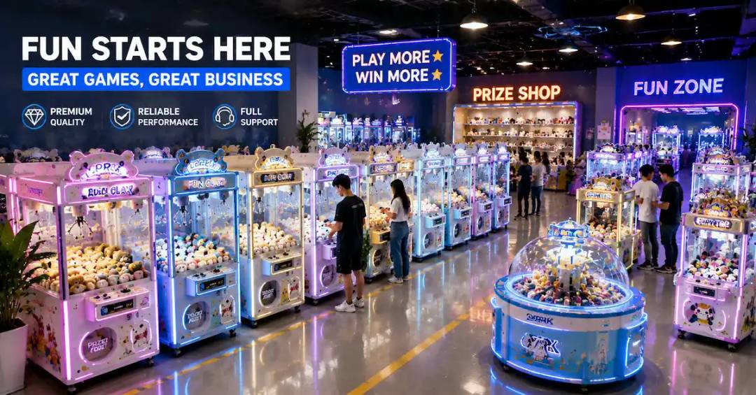 Claw machine arcade solution scene
