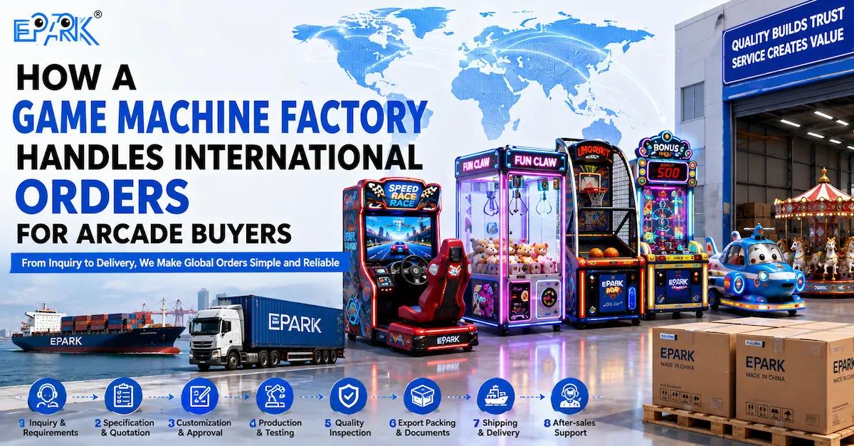 How a Game Machine Factory Handles International Orders for Arcade Buyers