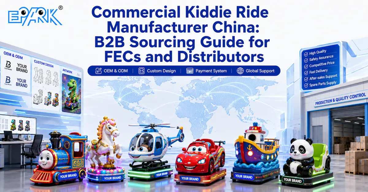 Commercial Kiddie Ride Manufacturer China: B2B Sourcing Guide for FECs and Distributors