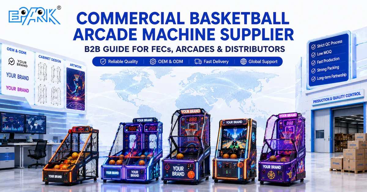Commercial Basketball Arcade Machine Supplier: B2B Buying Guide for FECs and Game Centers