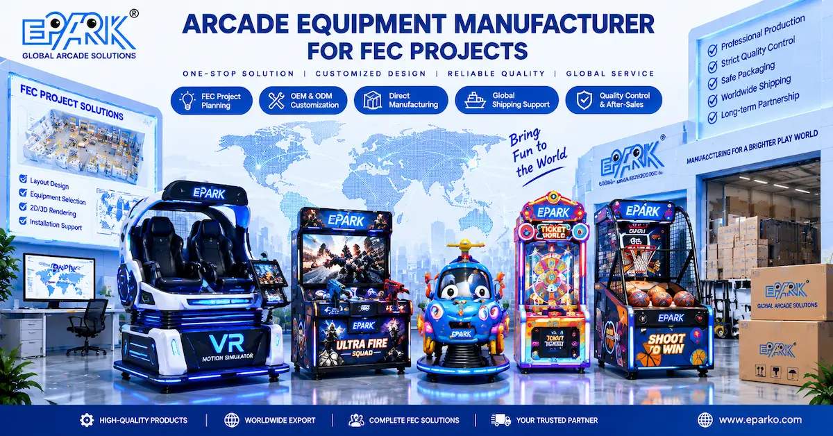 Arcade Equipment Manufacturer for FEC Projects: How to Plan Machines, Layout, QC, and Delivery