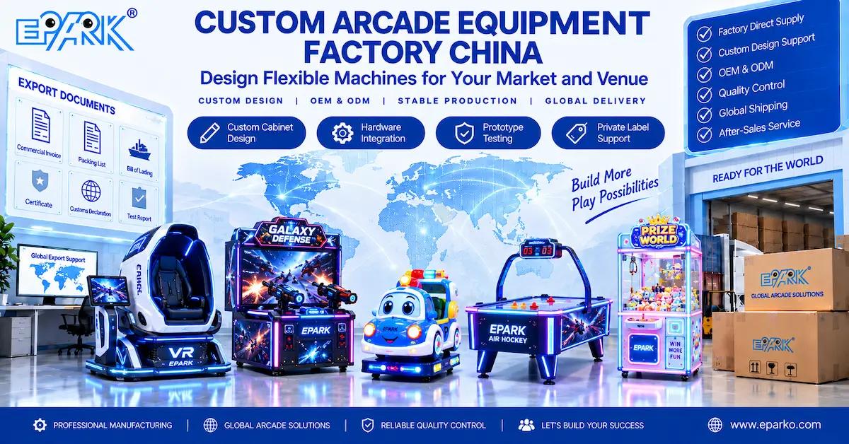 Custom Arcade Equipment Factory China: How Buyers Control Design Scope, Samples, and Production
