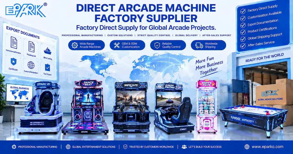 Direct Arcade Machine Factory Supplier: How FEC Buyers Verify Factory Control Before Bulk Orders