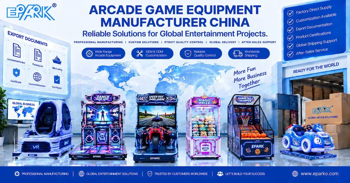 Arcade Game Equipment Manufacturer China: How Buyers Select Machines for FEC Projects and Long-Term Supply