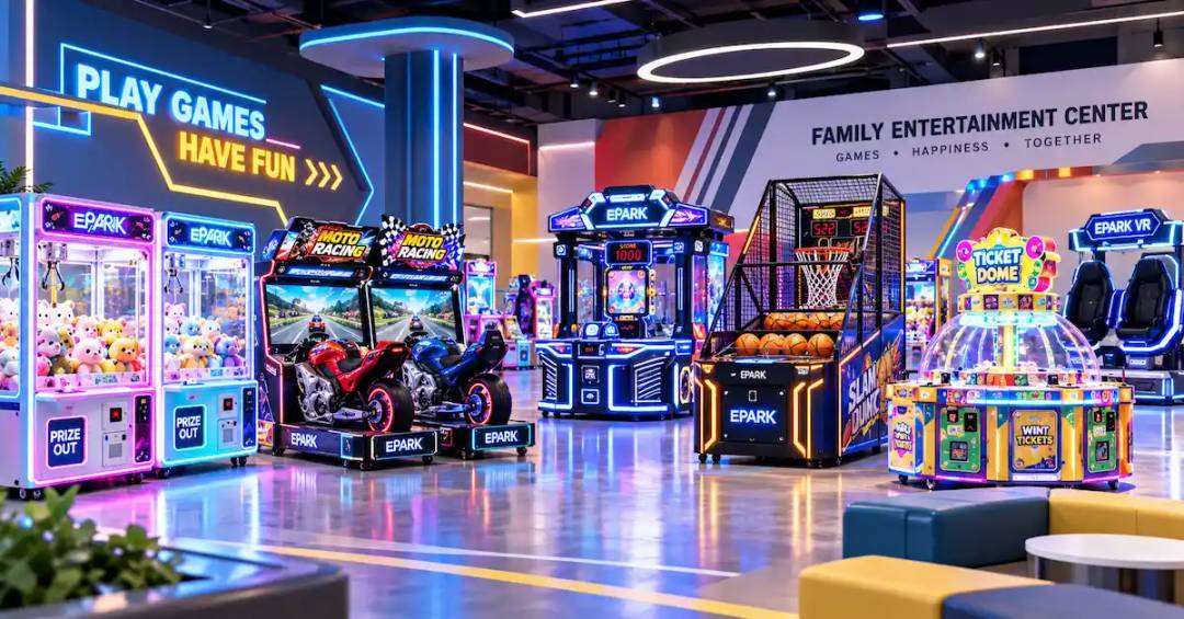 mixed container arcade machines