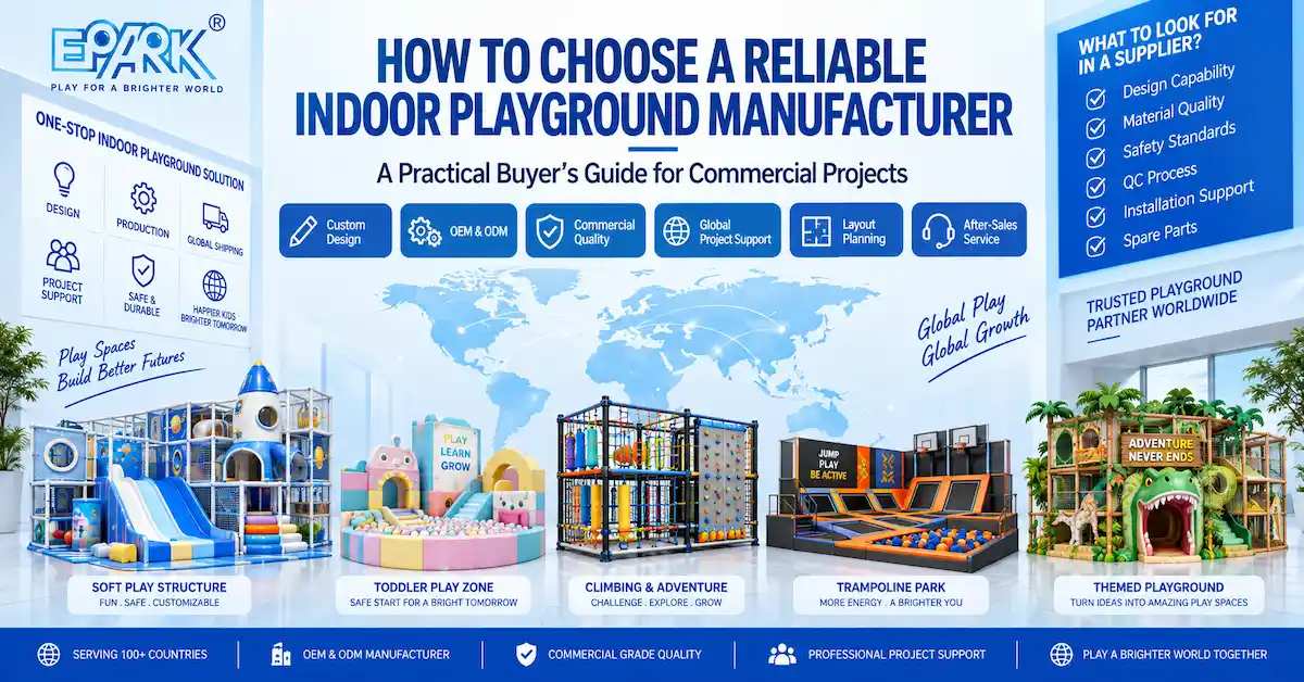 How to Choose a Reliable Indoor Playground Manufacturer for Commercial Projects