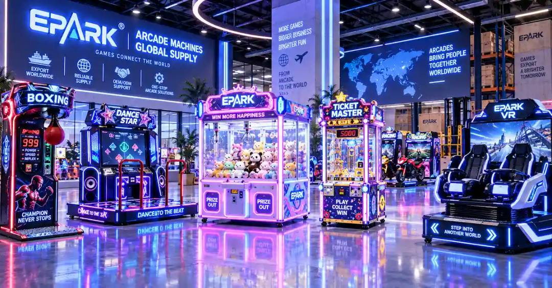Arcade machine wholesale display for importers