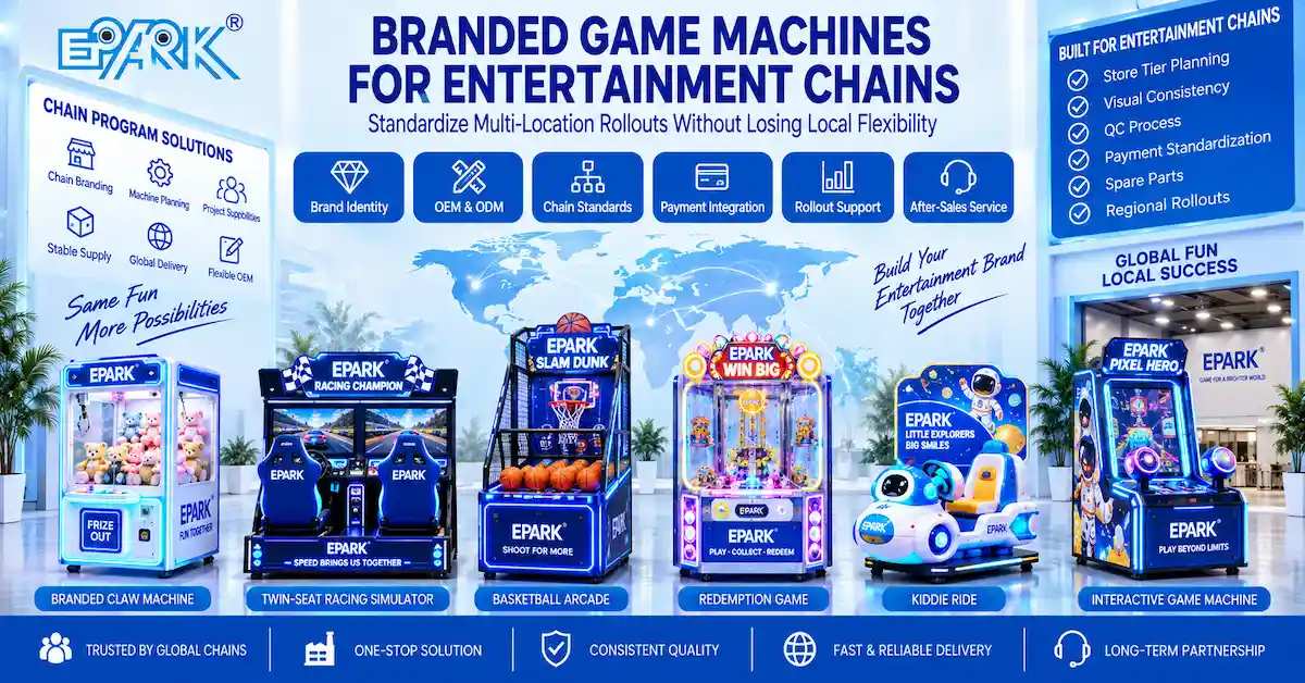 Branded Game Machines for Entertainment Chains: Standardize Multi-Location Rollouts Without Losing Local Flexibility