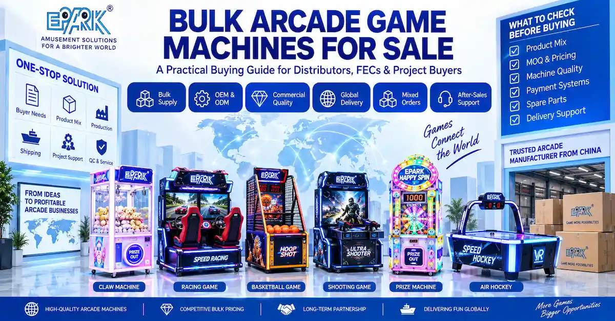 Bulk Arcade Game Machines for Sale: How B2B Buyers Build the Right Mix, Margin, and Order Plan